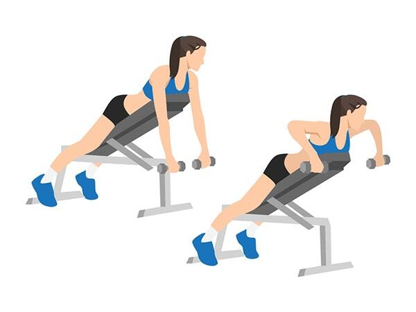 Bài tập Dumbbell Incline Bench Row