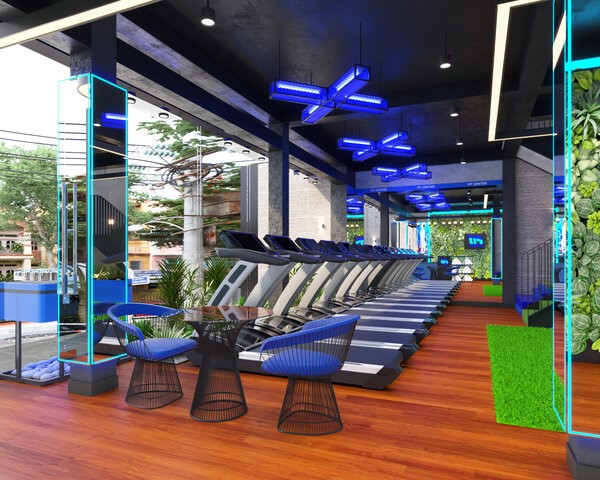 Fitlife Gym Quận 7 rộng rãi và hiện đại