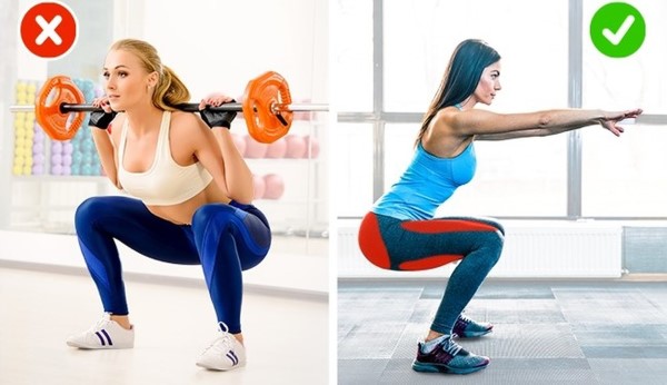 Những sai lầm thường gặp khi tập squat