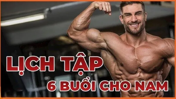 Lịch tập Gym 6 buổi 1 tuần cho nam tập thể hình lâu năm