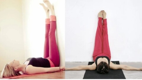 Tư thế gác chân lên tường giúp giảm sưng chân và cải thiện tuần hoàn máu