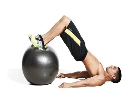 Bài tập Swiss Ball Hamstring Curl