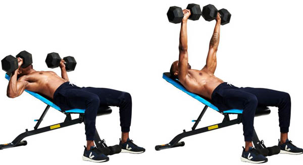 Incline Dumbbell Press Incline Dumbbell Press