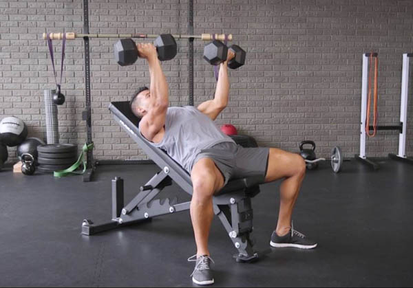 Reverse Grip Incline Dumbbell Press Reverse Grip Incline Dumbbell Press